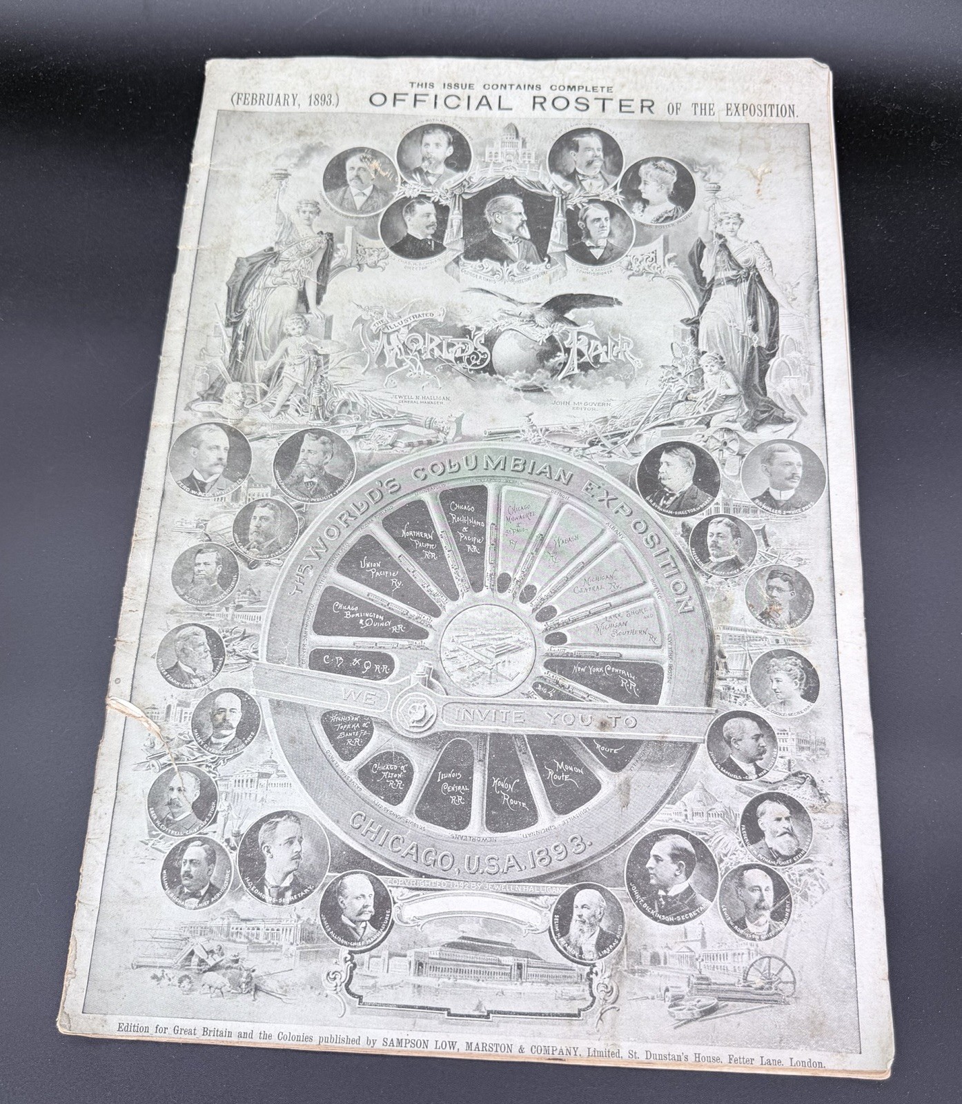 Feb 1893 OFFICIAL ROSTER Of The Columbian Exposition Chicago World’s Fair Feb 1893 OFFICIAL ROSTER Of The Columbian Exposition Chicago World’s Fair