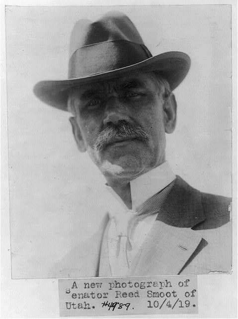Photo:Senator Reed Smoot of Utah