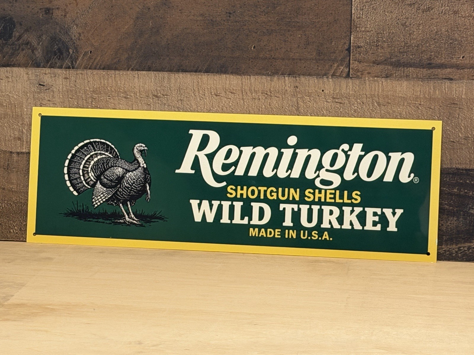 Hi Gloss Remington Wild Turkey Shotgun Shells, hunting Vintage Style Sign Hi Gloss Remington Wild Turkey Shotgun Shells, hunting Vintage Style Sign
