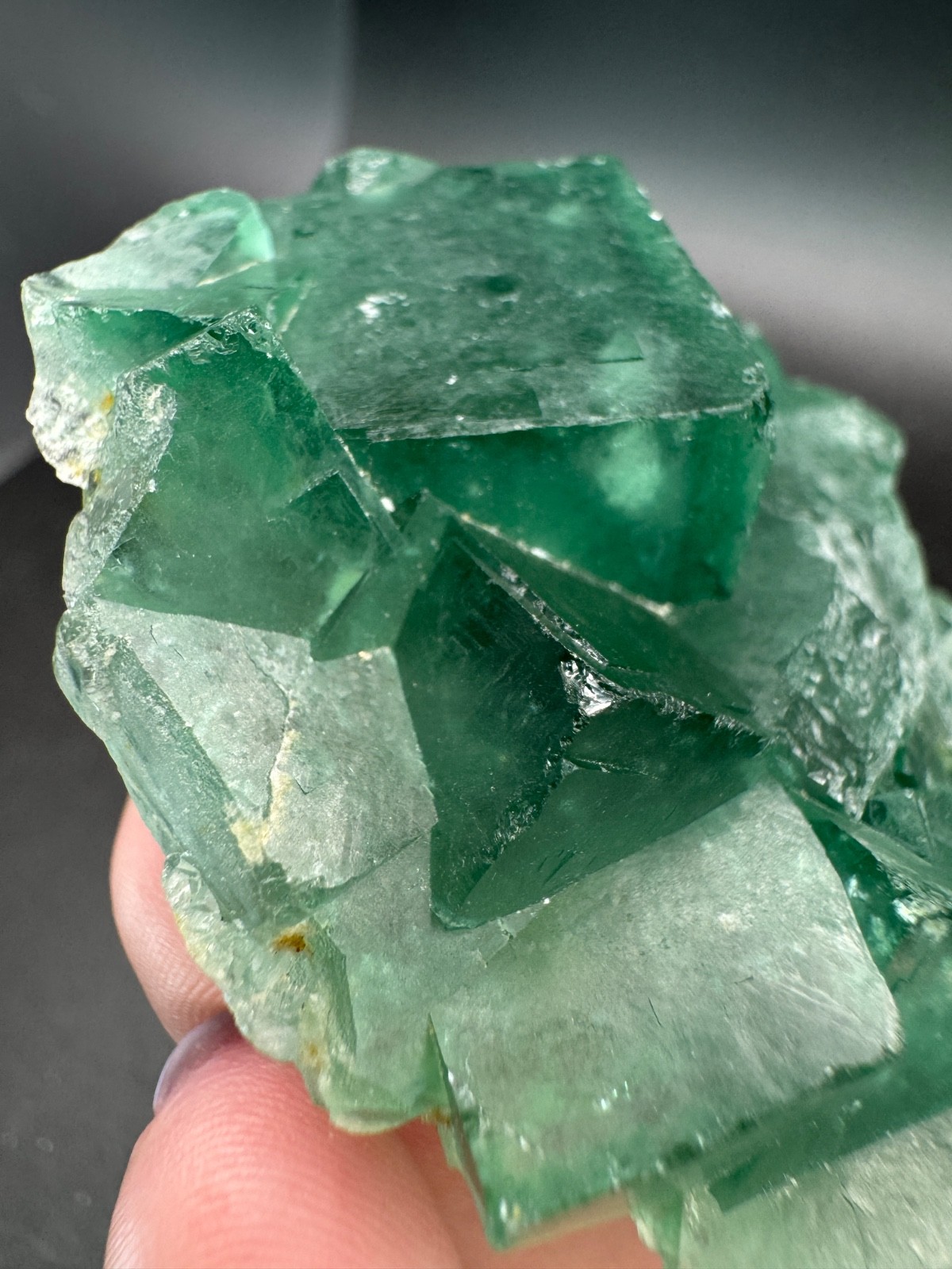 6613 Deep Green Cubic Daylight Fluorite Madagascar 120g 6613 Deep Green Cubic Daylight Fluorite Madagascar 120g