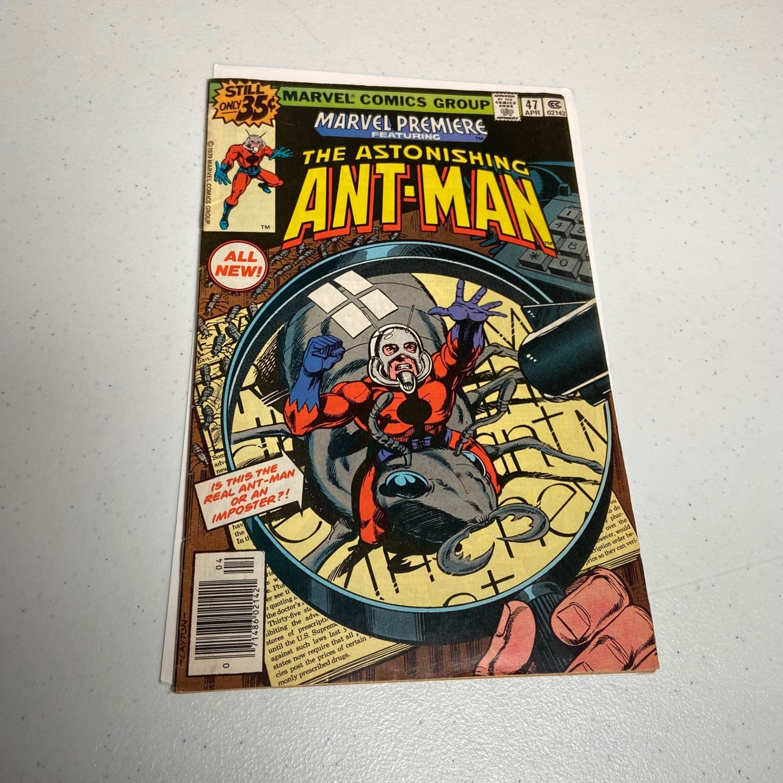 Vintage Marvel Premiere #47 Comic Book April 1979 The Astonishing Ant-Man Bronze