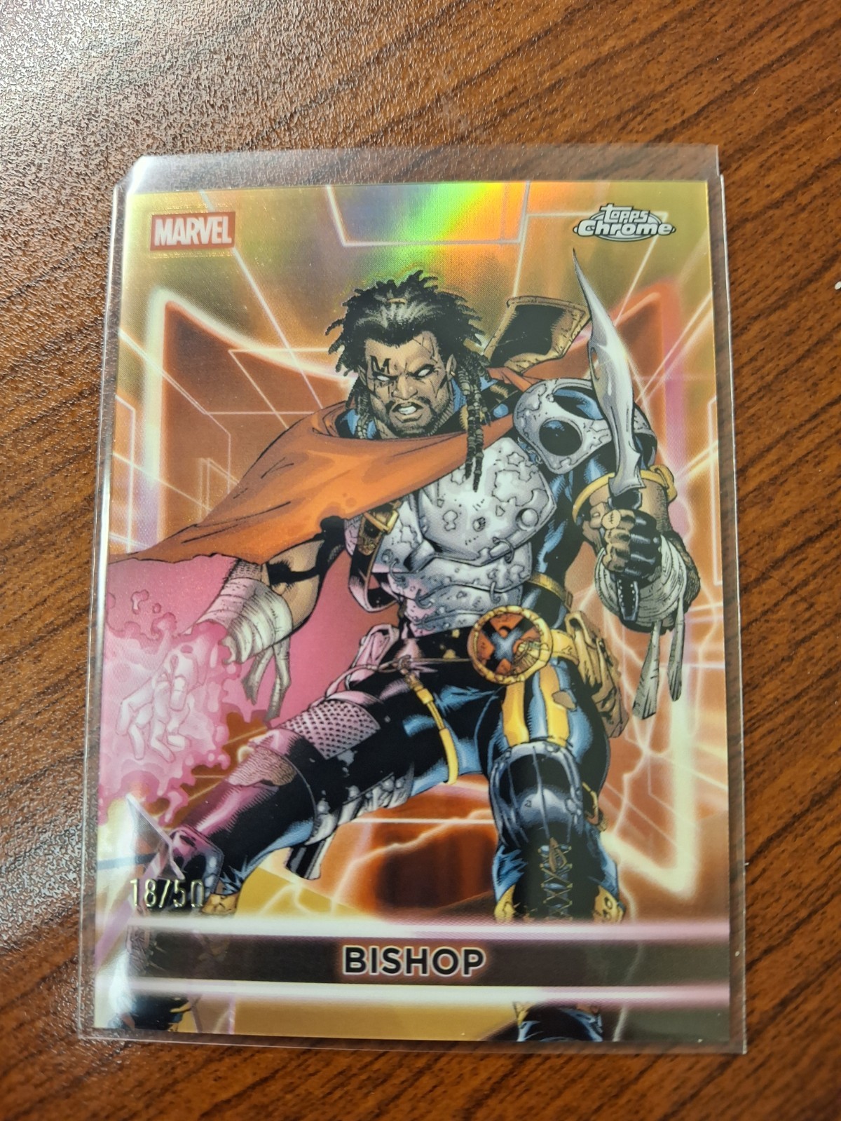 2026 Topps Marvel Neon Bishop Gold Chrome /50