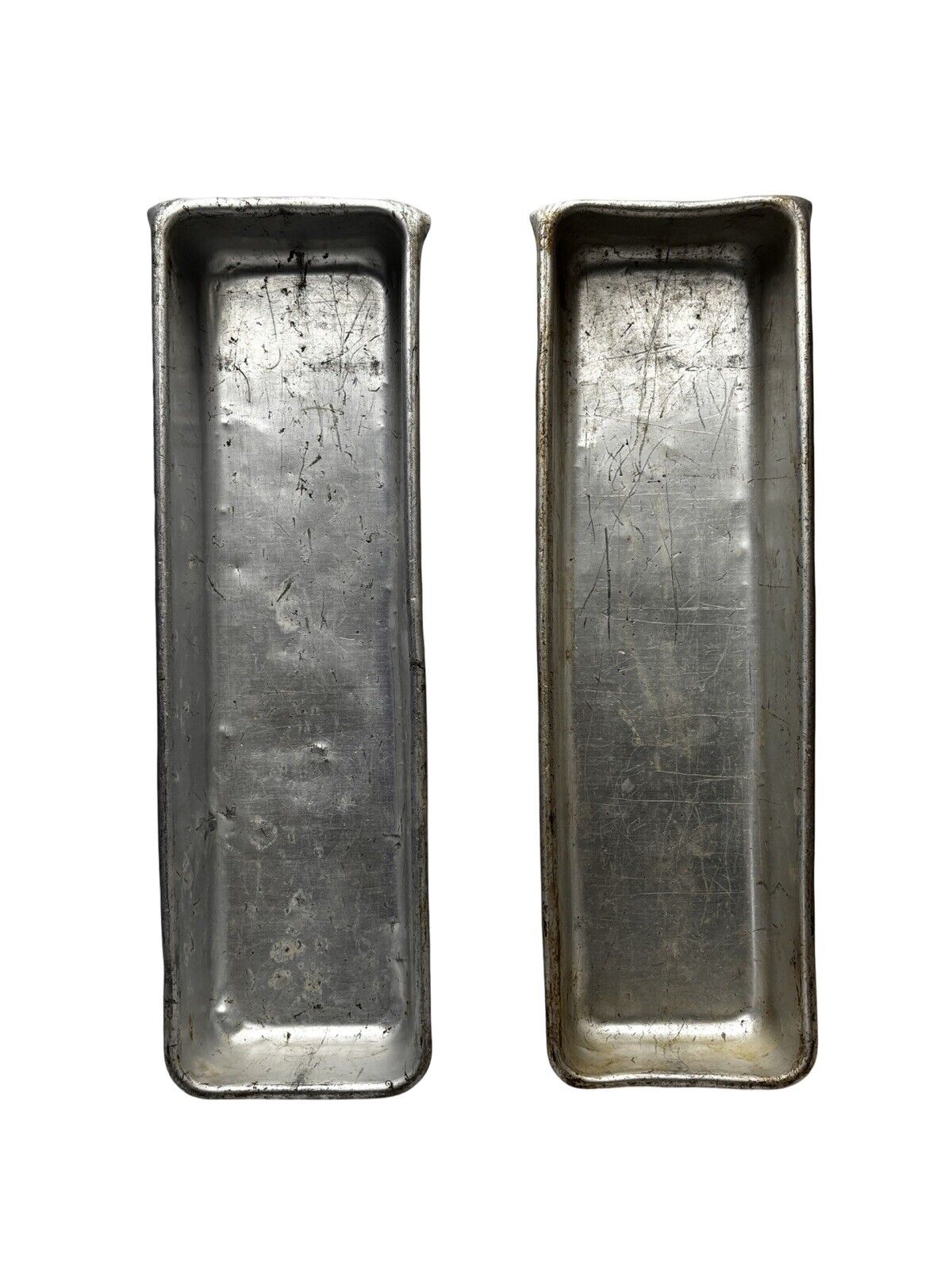 Vintage Rectangle Aluminum Pâté Moulds| Lot Of Two | 3 X 9.5”