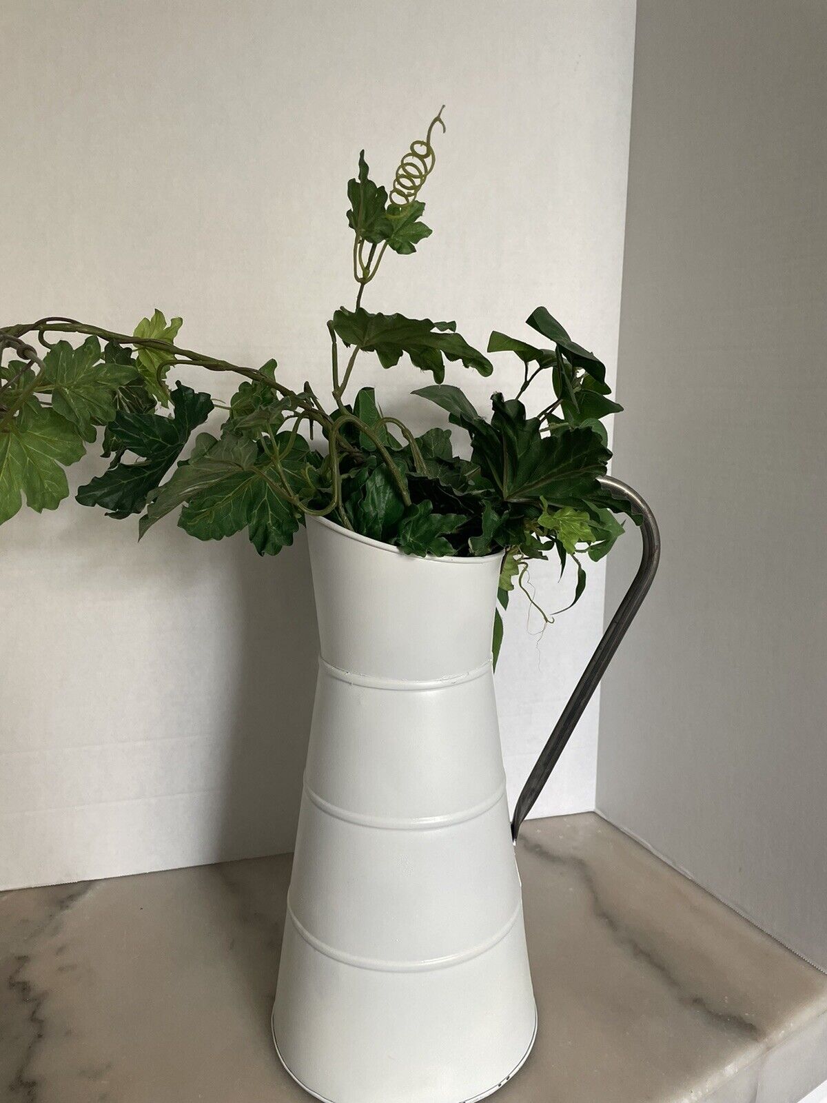 14.5” Parisian Pitcher with Greenery
