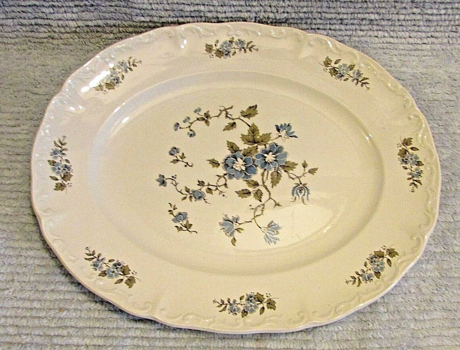 Blossomtime Staffordshire England Hand Decorated Ironstone 11x14 Platter FREE SH