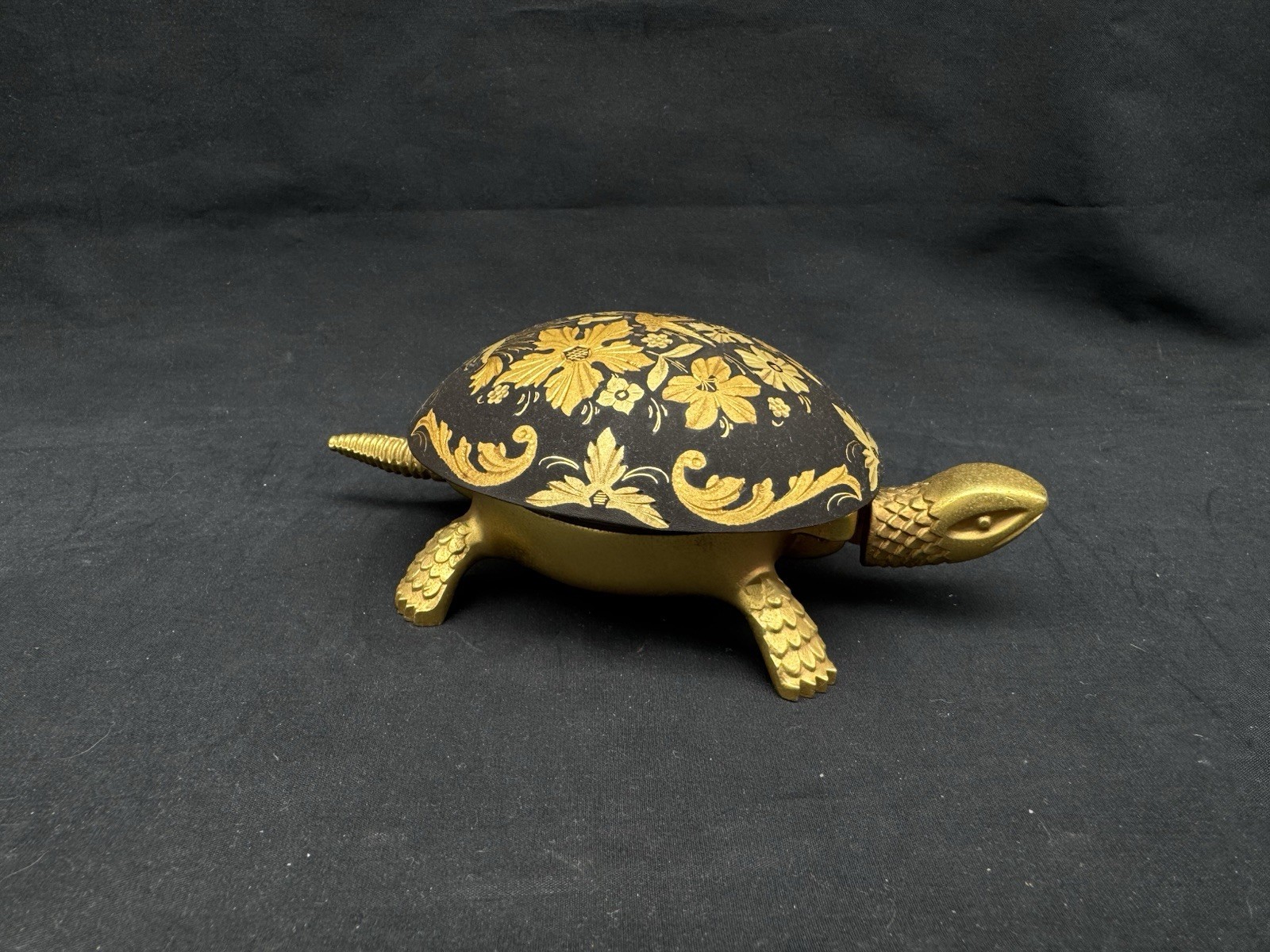 Vintage BOJ Eibar Espana Wind Up TURTLE Desk Hotel Bell