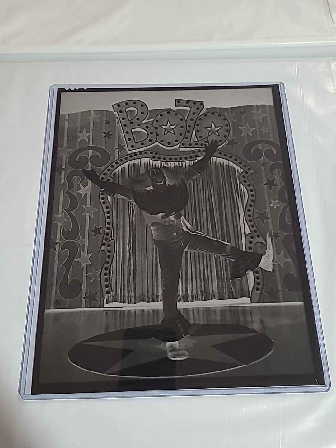 RARE 1970s Bozo The Clown Main 8x10 Promo Photo Negative...Bozos Big Top Film