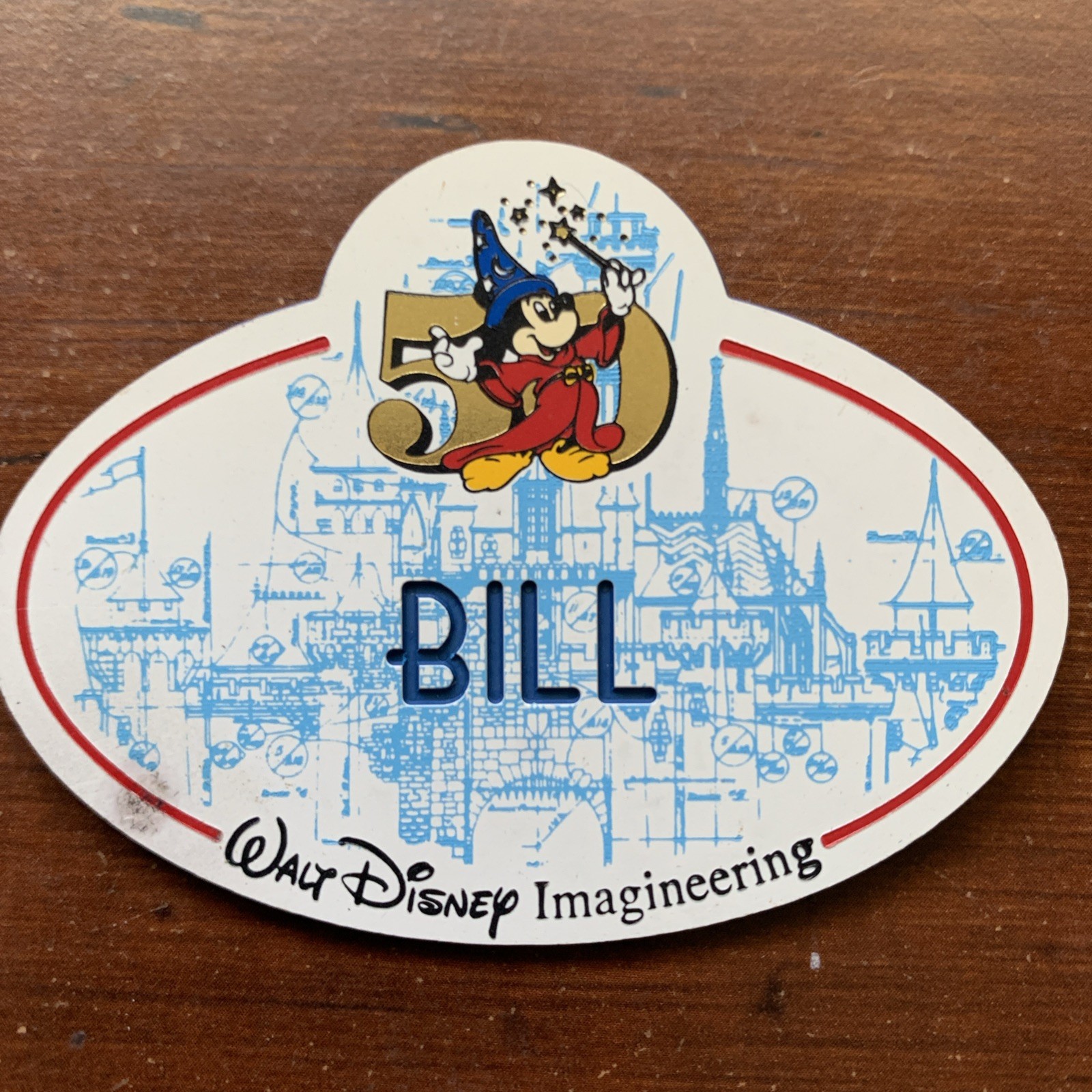 Disney  RARE  Walt Disney Imagineering 50th WDI BILL