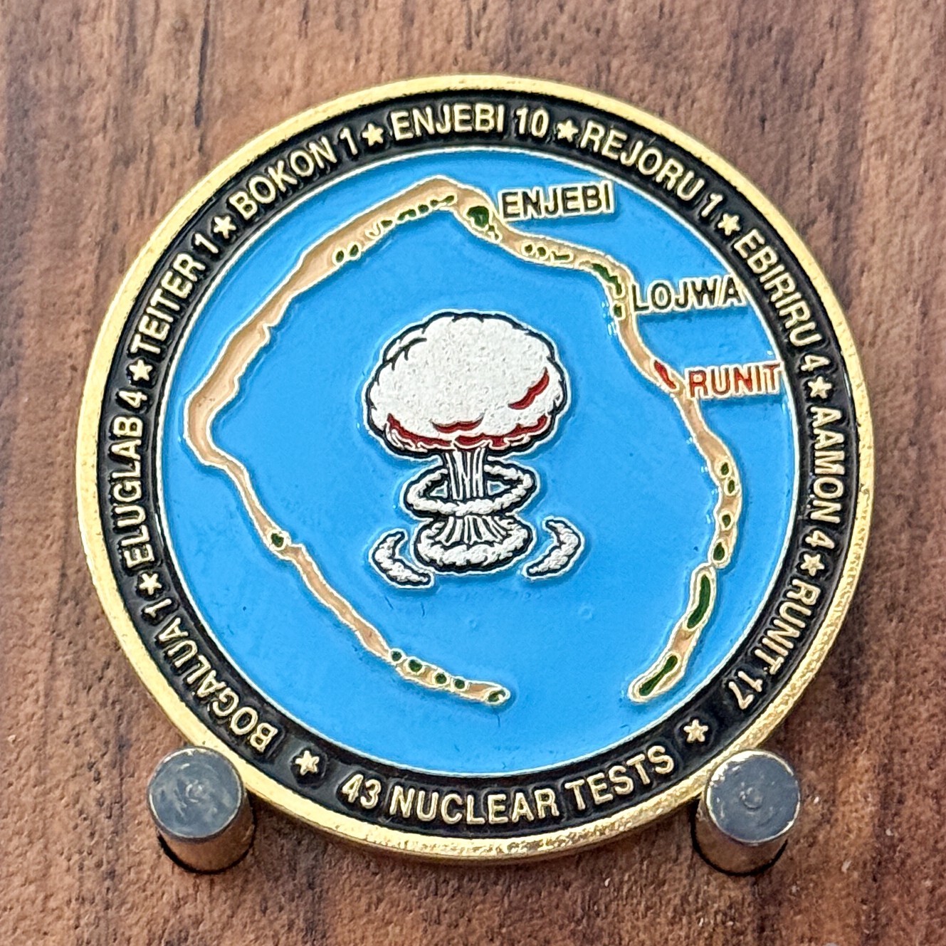 Enewetak Atoll Nuclear Test Marshall Islands Engineer Challenge Coin  1#40