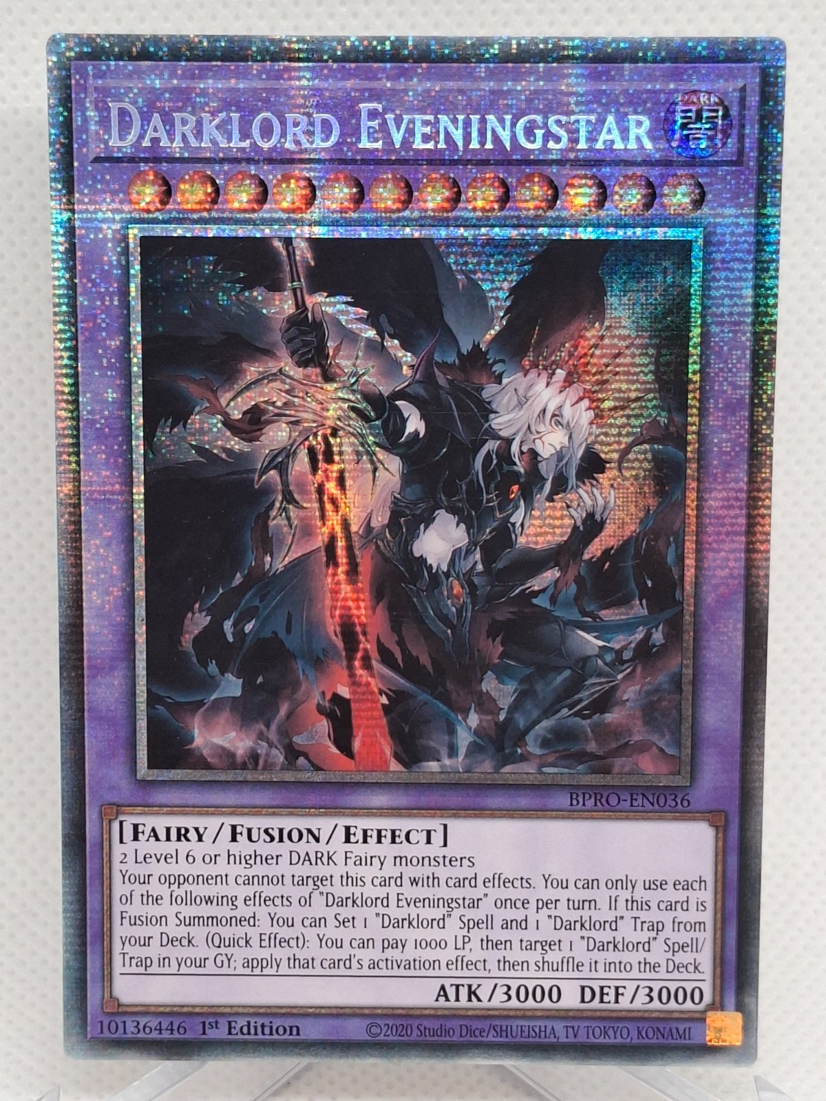 Dark Lord Evening Star BPRO-EN036 Starlight Rare EN NM Yugioh