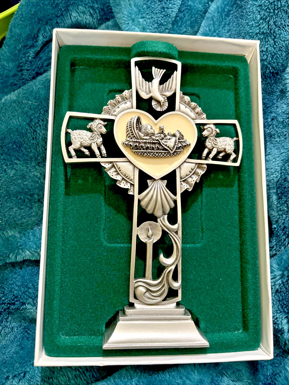 JCC Fine Pewter- 2004' Small TableTop Cross