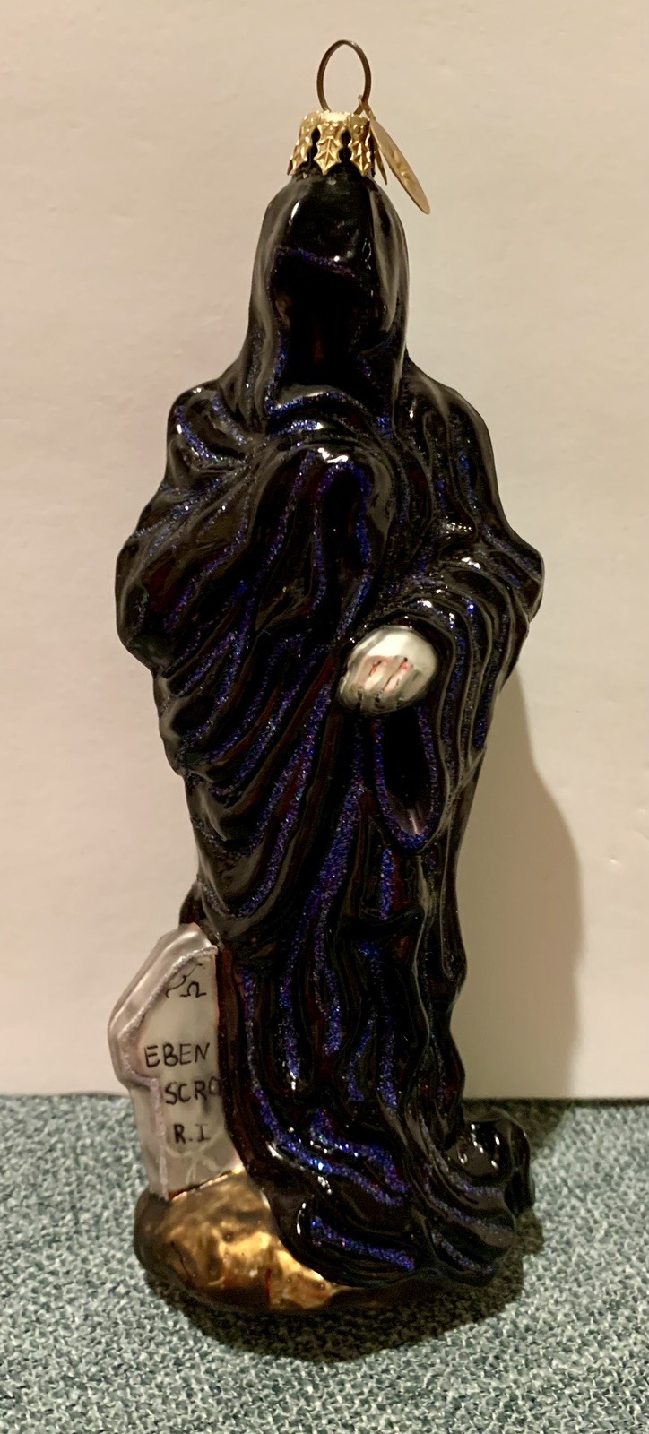 Radko Christmas 7 in Glass Ornament 2001 GHOST OF CHRISTMAS FUTURE  Scrooge