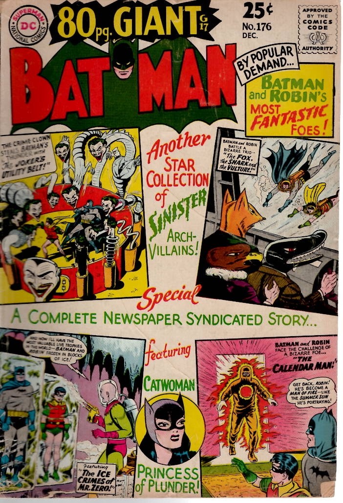 Batman #176 (DC Comics December 1965)  Eighty page Giant solid copy