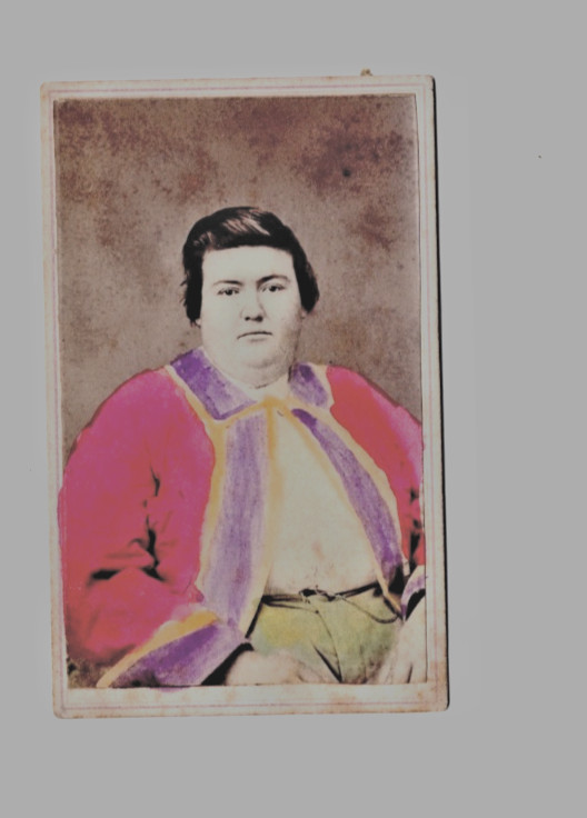 KENTUCKY GIANT BOY,MASTER JOHN H POWERS, P T BARNHAM 1870s CDV,ADAMS &MENDENHALL