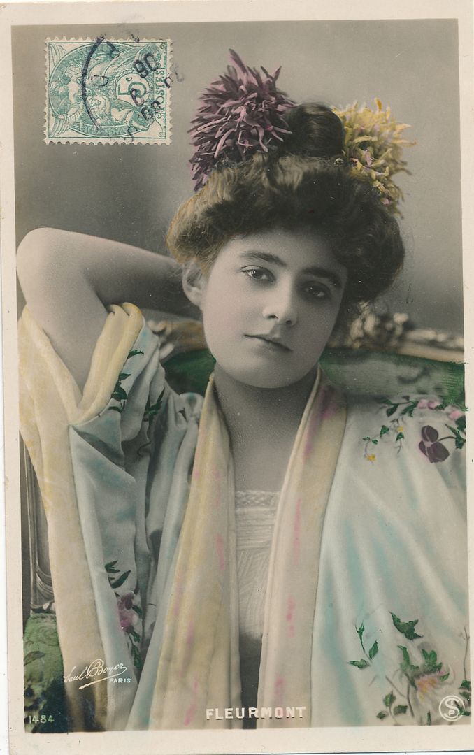 Young Woman Fleurmont Real Photo Postcard rppc - 1908