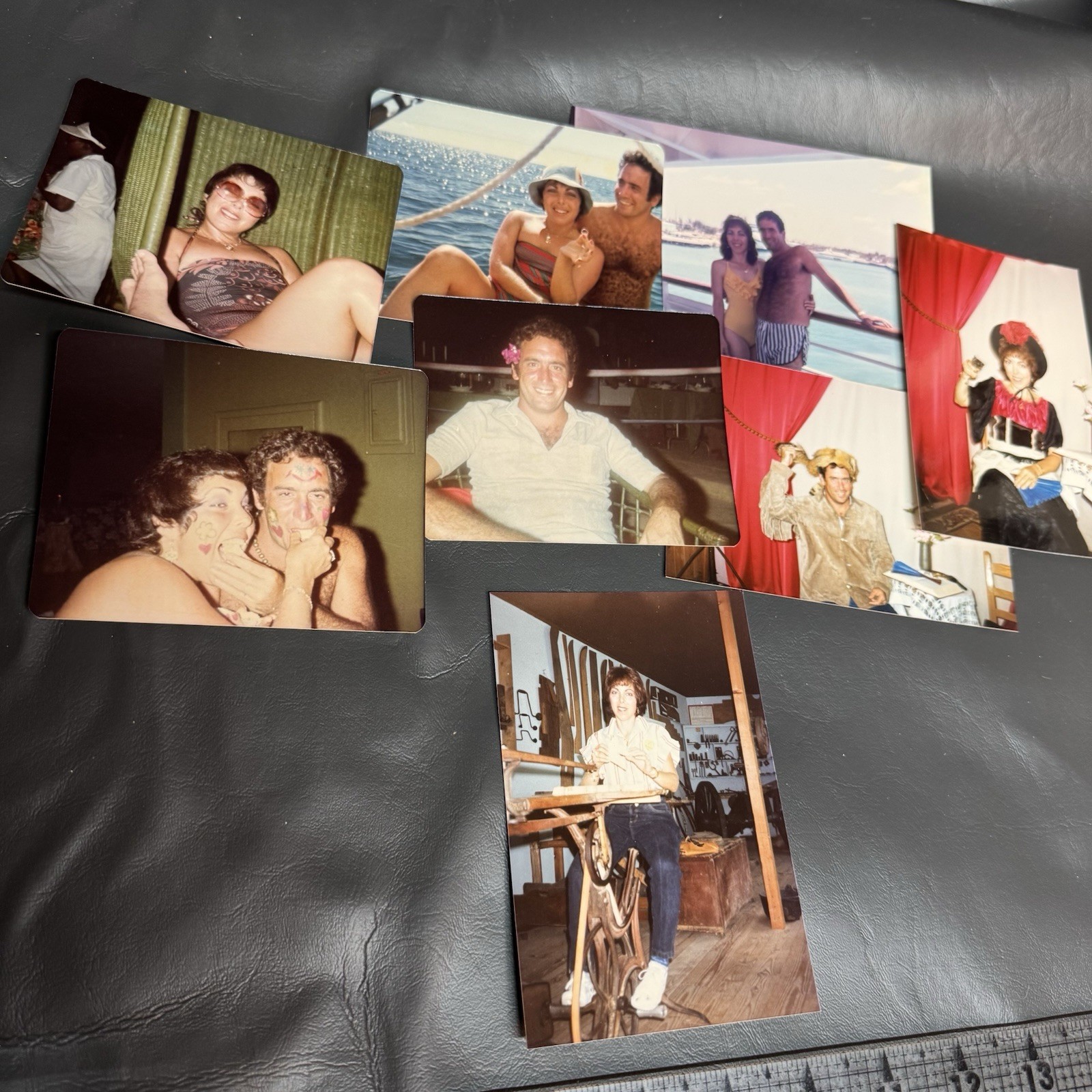 Photo Lot Hot Couple 80s Shirtless Man Hairy Chest Woman Attractive Bathing Suit