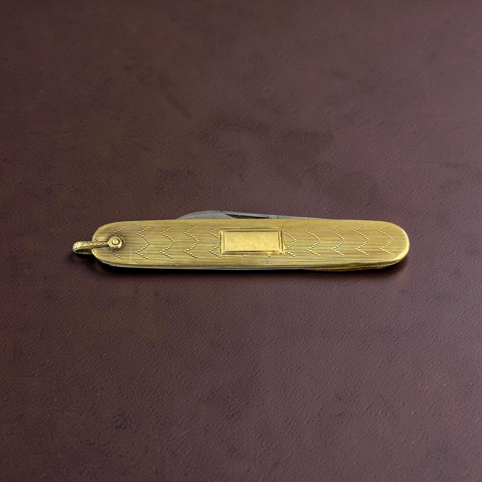 Vintage 14K Yellow Gold Folding Pocket Knife 16.9g 2.5” Two Blade