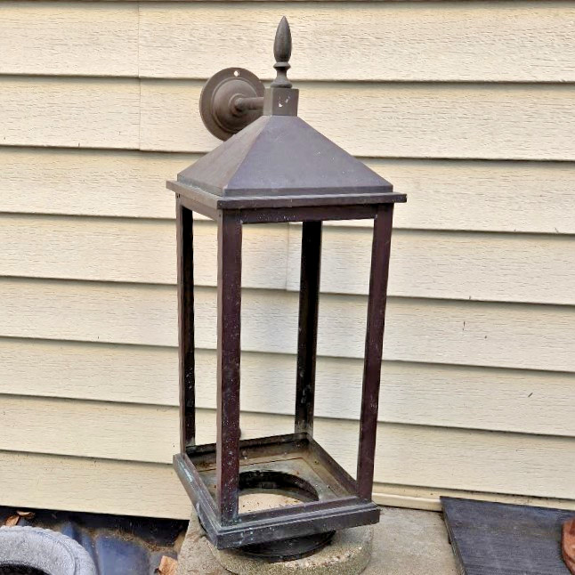 Vintage Habitat Inc NYC Mid Century Bronze Sconce Large 32
