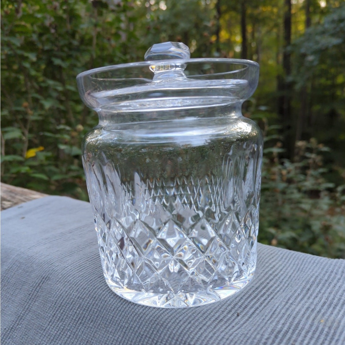 Waterford Crystal Colleen Biscuit Barrel Jar Cookie Candy Jar Discontinued Waterford Crystal Colleen Biscuit Barrel Jar Cookie Candy Jar Discontinued