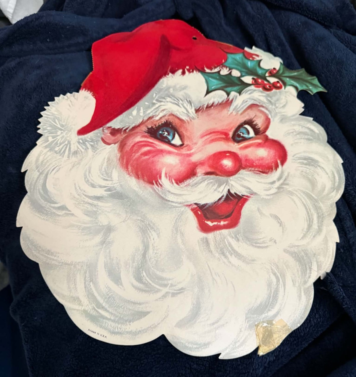 11 pieces LOT VINTAGE Christmas 1960's cut out wall decor