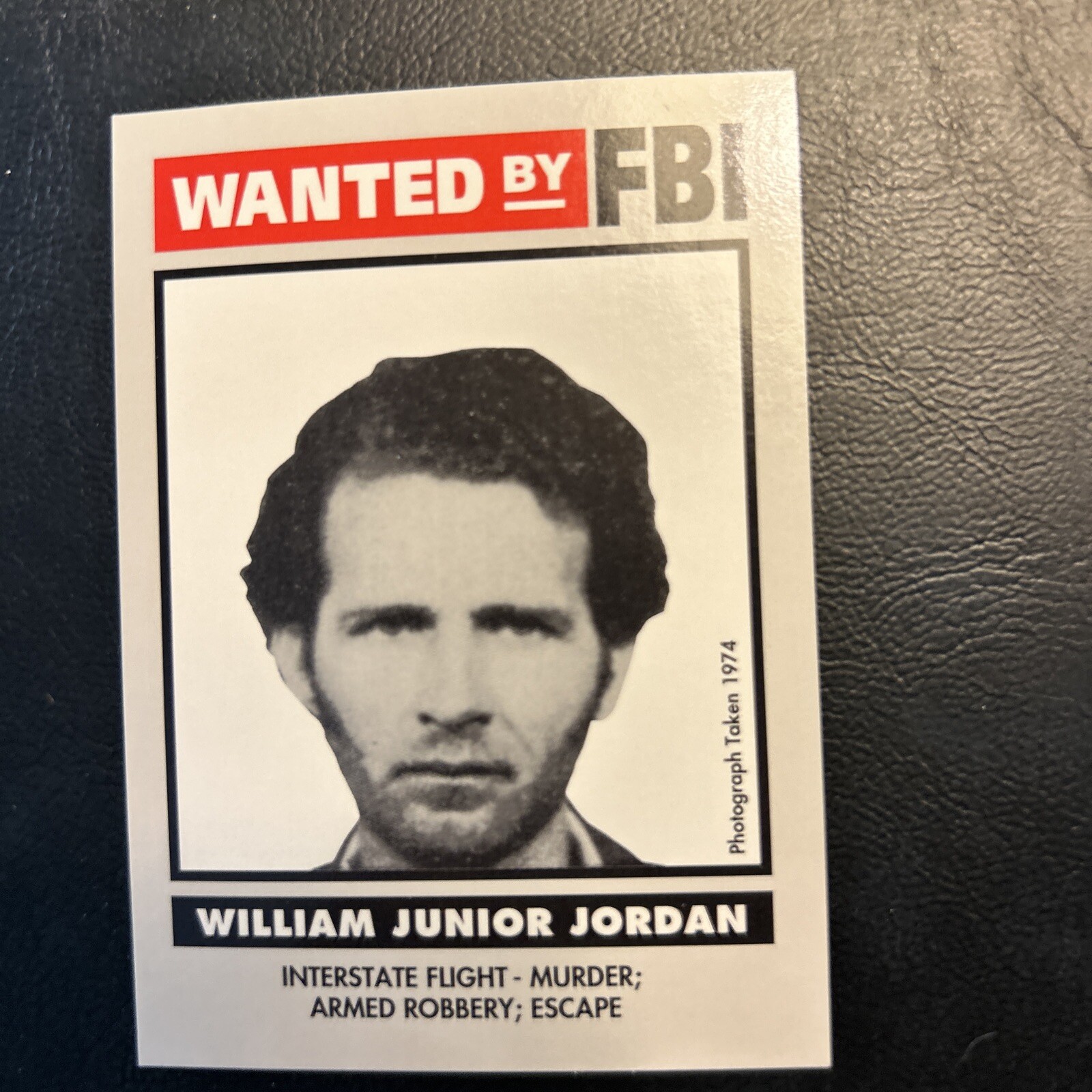 Jb2 1993 wanted By The Fbi #41, William Junior Jordan