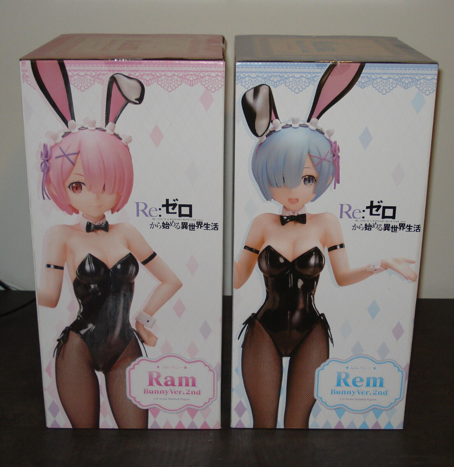 New - Re:Zero Rem and Ram Bunny Ver 2nd 1/4 Figure (FREEing)