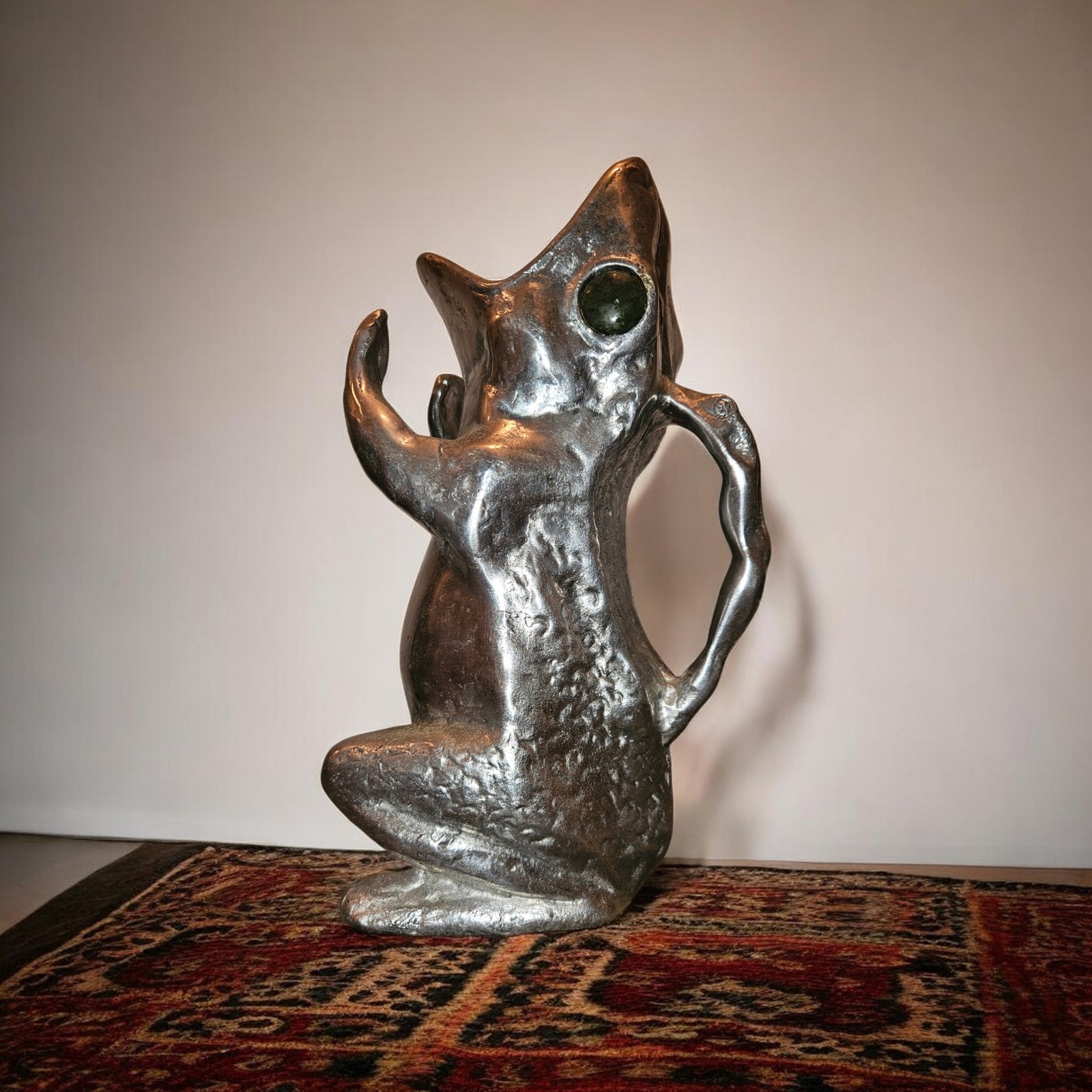 Arthur Court Frog Pitcher Cast Aluminum Arthur Court Frog Pitcher Cast Aluminum