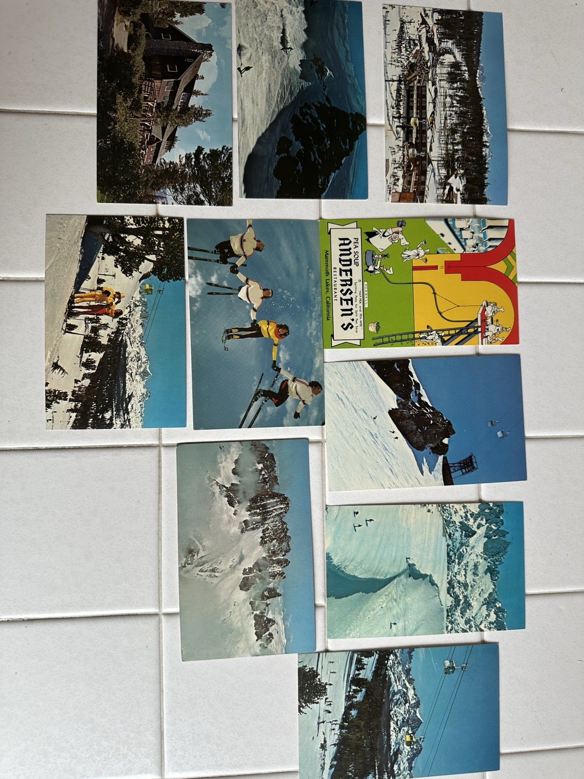 10 Vintage Mammoth Mountain Postcards.  Never Postmarked Or Used.