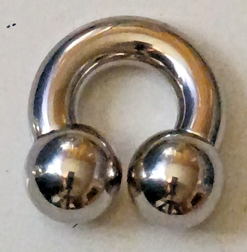 1- 00g 3/4 19mm Ball Prince Albert Jewelry Frenum Guiche Ear Barbell Weight Sexy