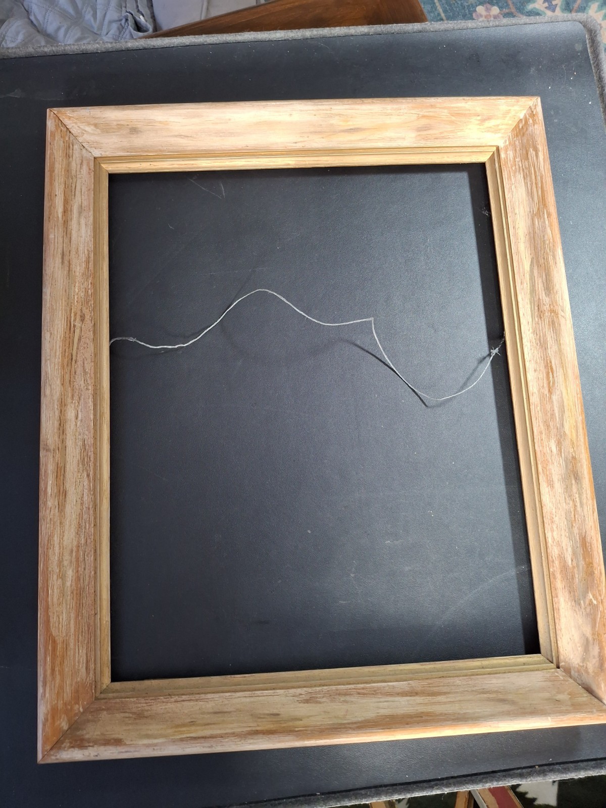 Vintage Deep Solid Wood Rustic Frame Rabbet Size 16\