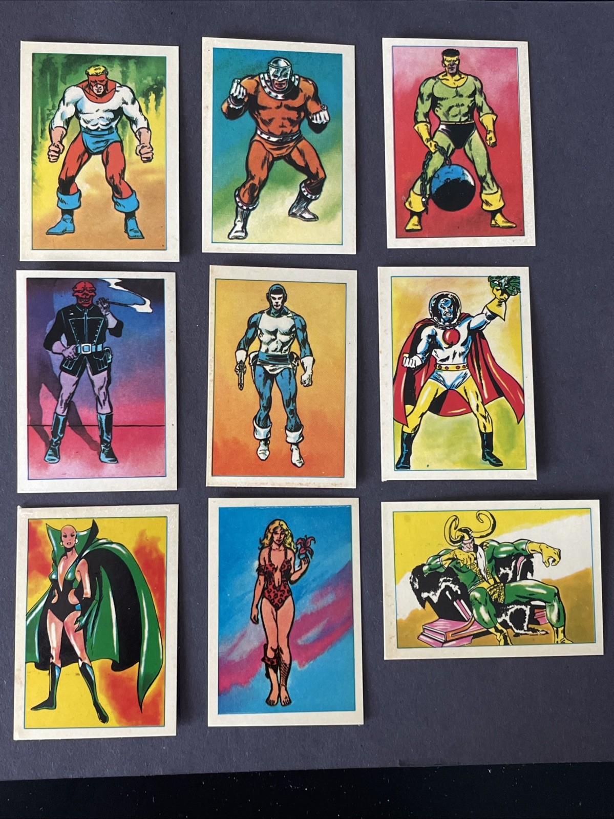 Vintage 1984 Marvel Super Heroes Secret Wars Stickers Lot - 9 Unused Excellent