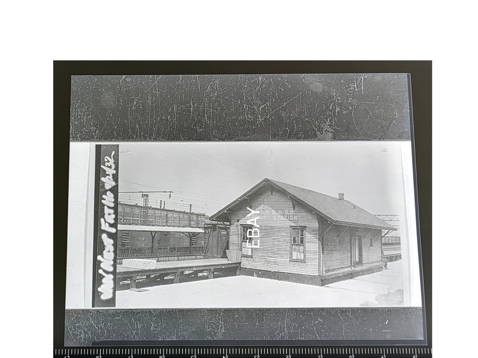 4/21/32 New Haven Railroad Van Nest, NY Station Depot Copy Negative 4/21/32 New Haven Railroad Van Nest, NY Station Depot Copy Negative