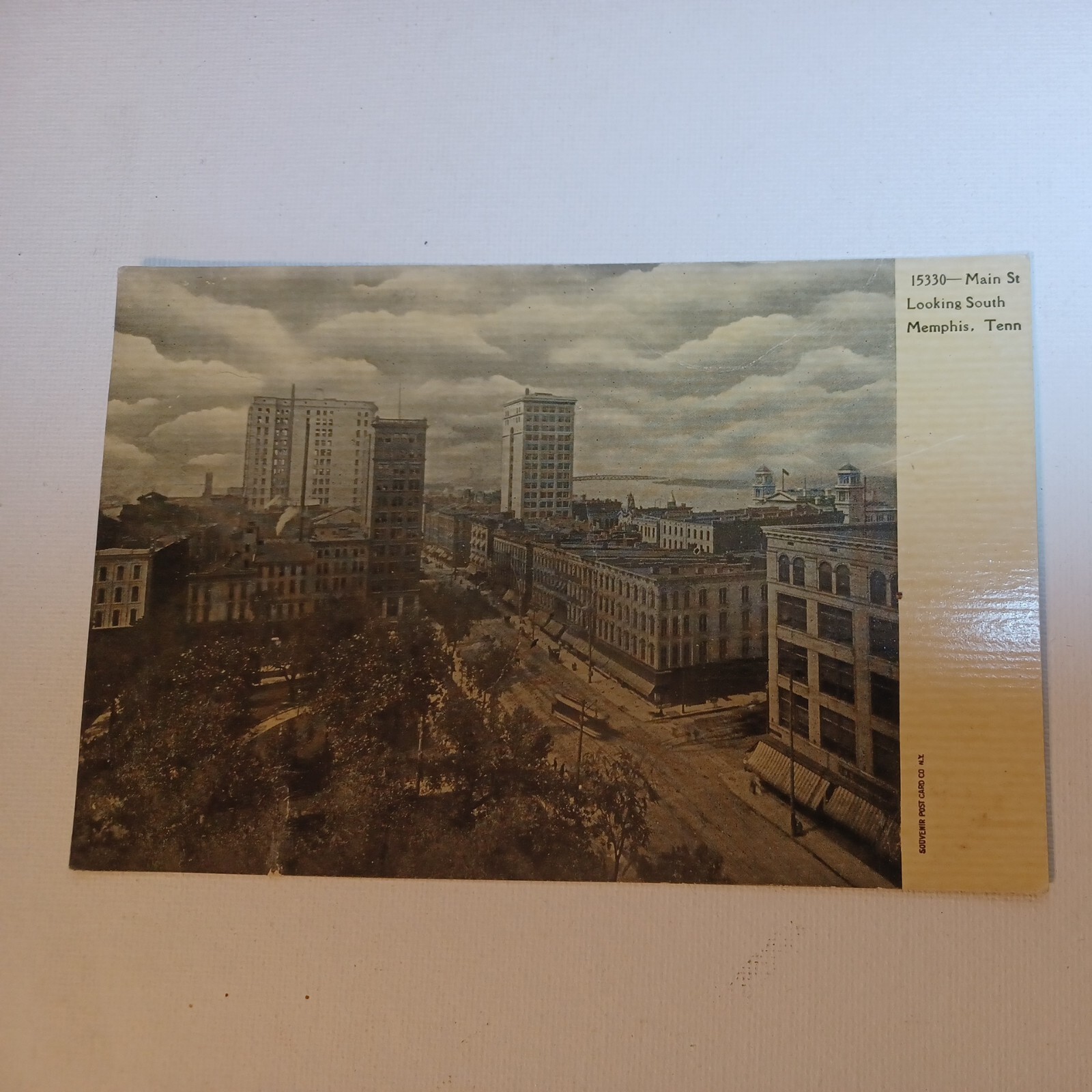 Early 1900s MEMPHIS, TN. MAIN ST LOOKING SOUTH POSTCARD 15330 Unposted 