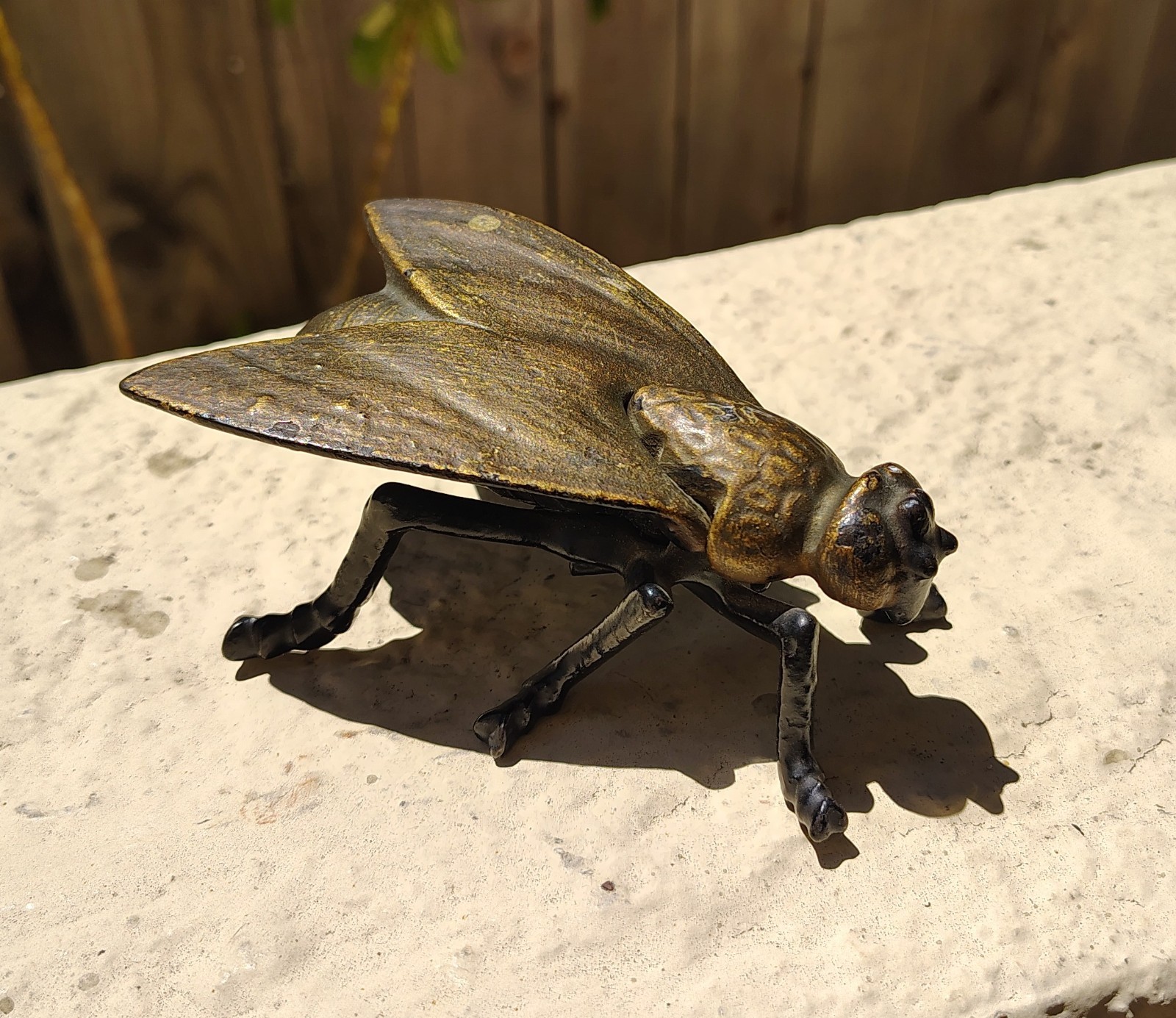 Simpson Iron Co. Fly Cast Iron Match Holder Victorian c. 1890