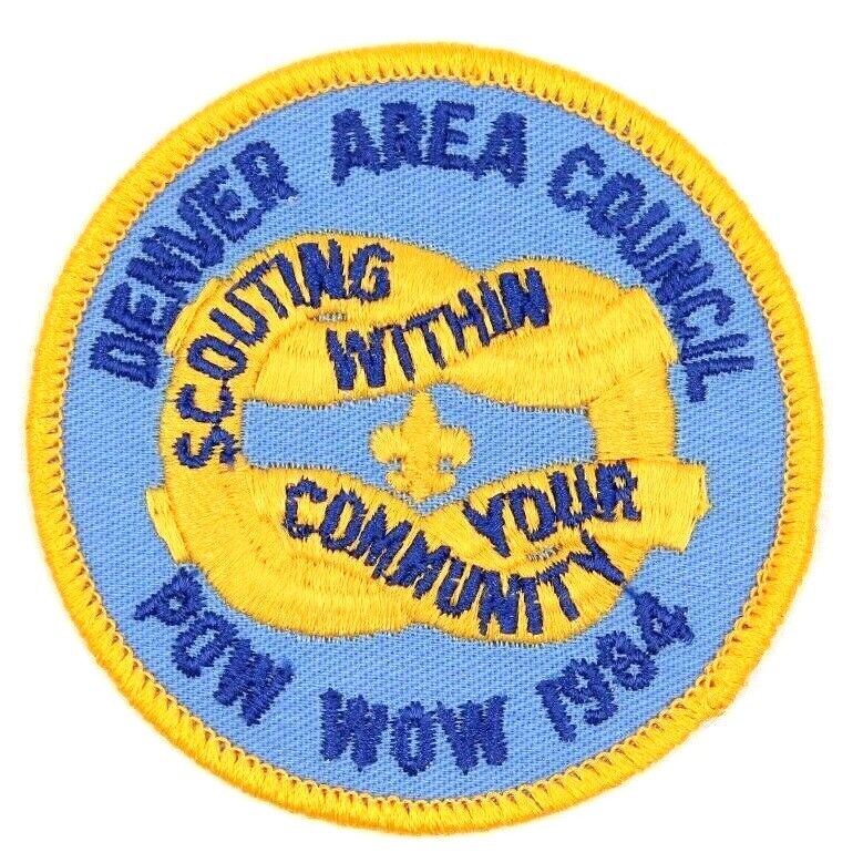 1984 Pow Wow Denver Area Council Patch Boy Scouts BSA Colorado CO