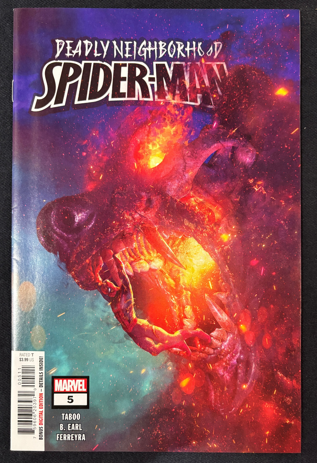 Marvel Comics Deadly Neighborhood Spider-Man #5 Taboo B. Earl 