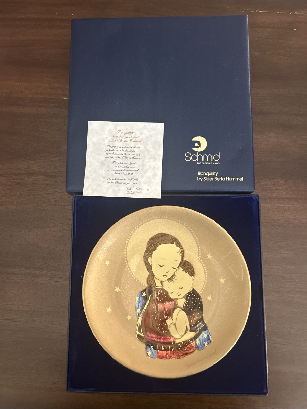 SCHMID BERTA HUMMEL 1978 COLLECTOR PLATE \