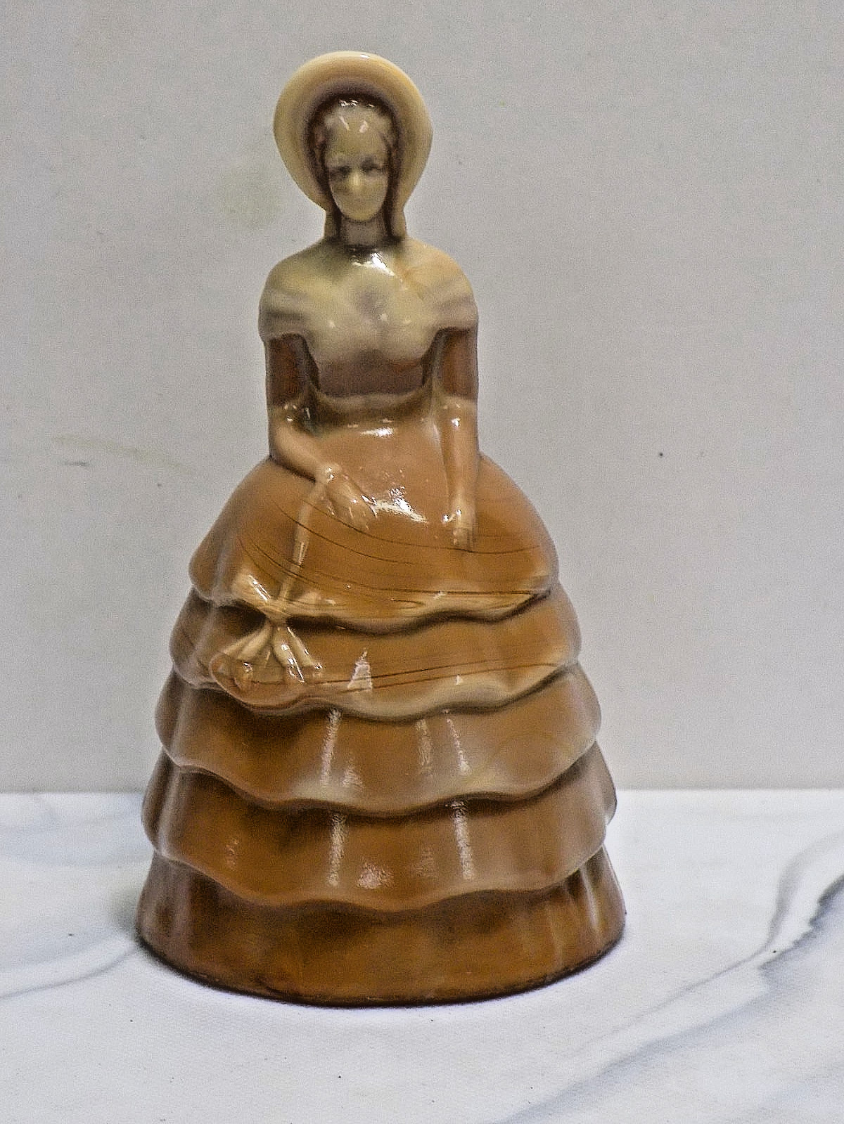 Summit Art Glass Melanie Southern Belle Chocolate Slag Glass Figurine