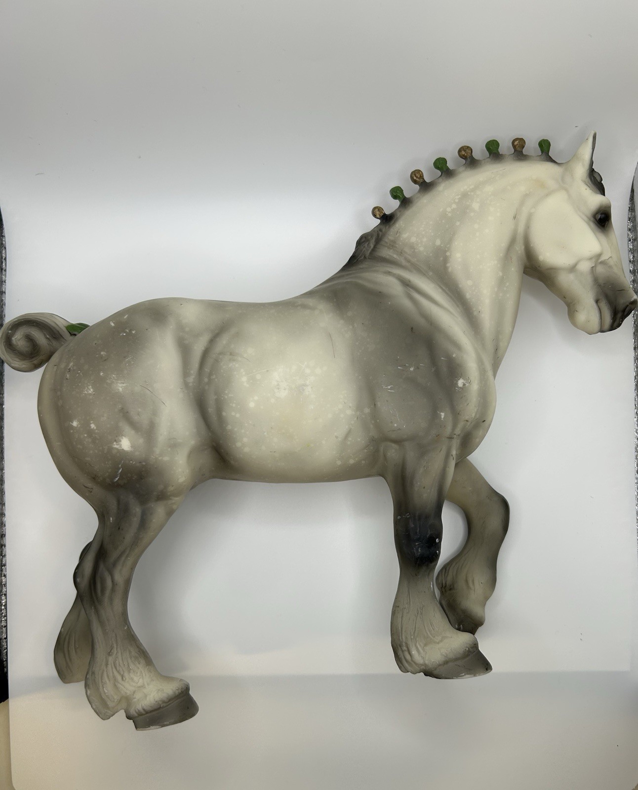 Vintage Breyer #79901 Dapple Grey Shire Clydesdale 1999 Toys R Us Medallion