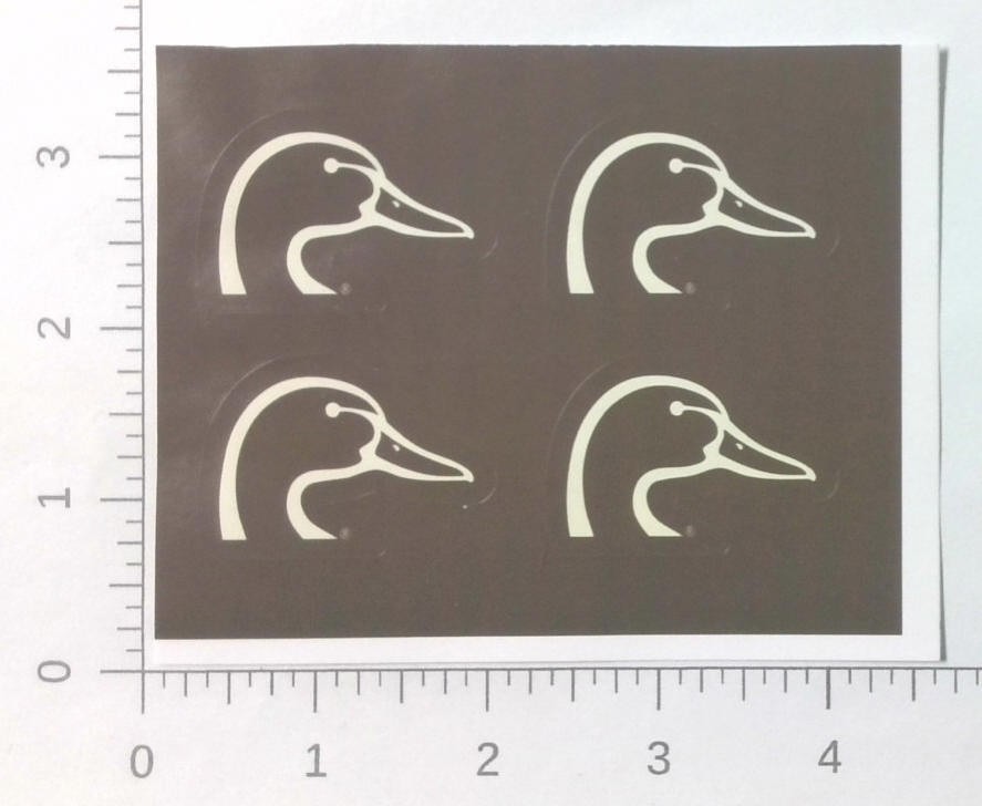 4 Lot DU Ducks Unlimited Sponsor Member Hunting Unused Decal Sticker Sheet