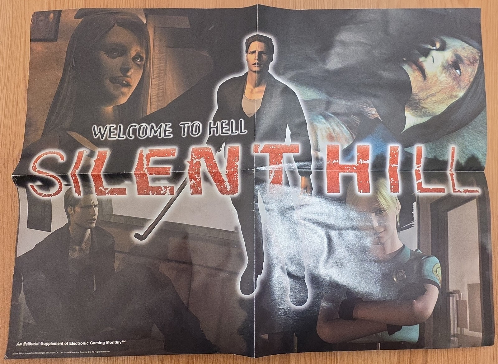 Silent Hill PS1 EGM Poster, Castlevania 64, 1999, Original, 20x15 Double Sided