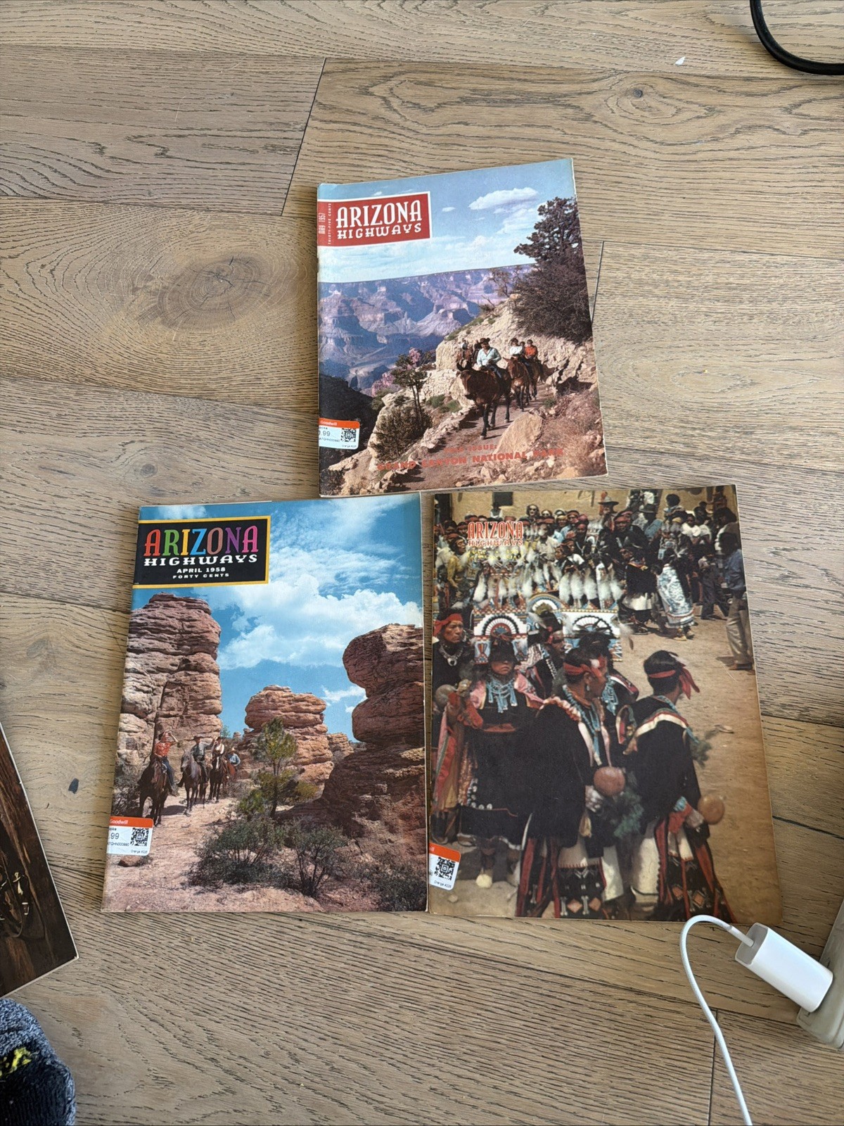 Lot of 3 Vintage 1950s Arizona Highway magazines Cowboys Indian Super rare 