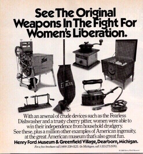 HENRY FORD MUSEUM & GREENFIELD VILLAGE Dearborn Michigan Family Circle 1988 Ad