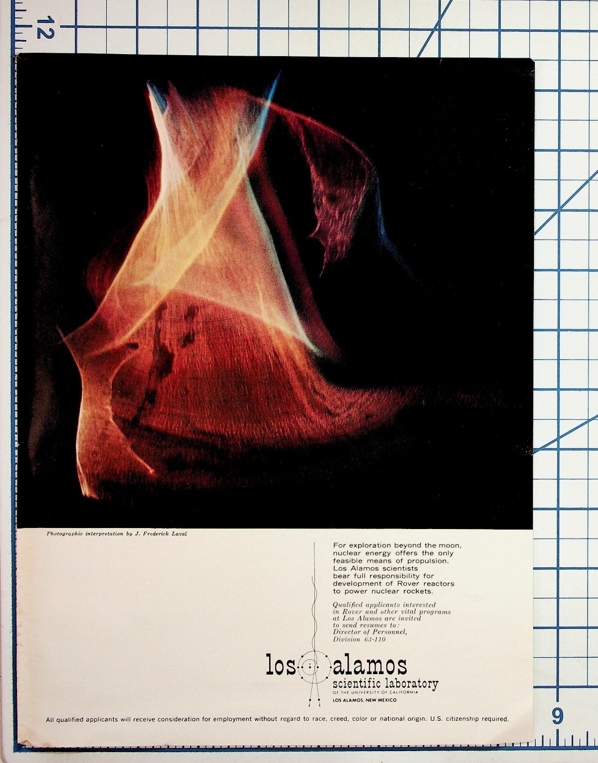 1960s Los Alamos Scientific Lab Nuclear Rocket Space Race Recruitment Ad
