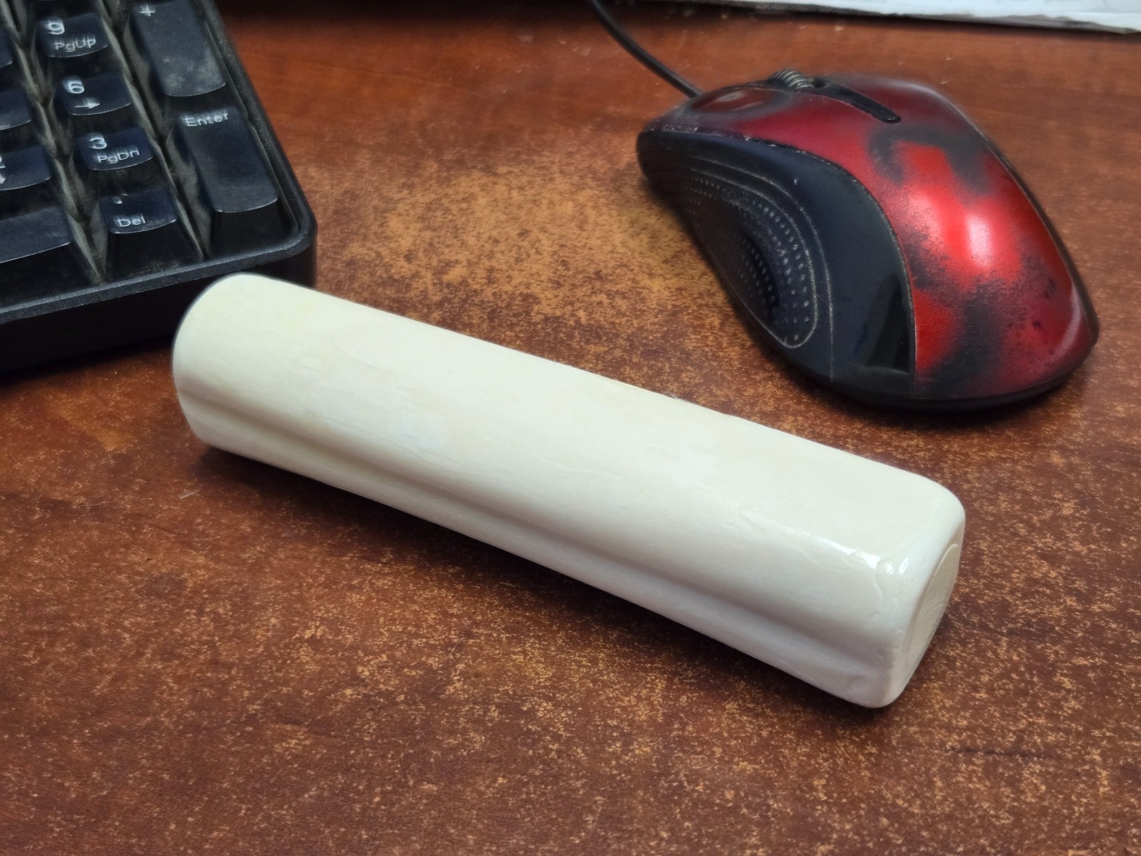 NATURAL WHITE BUFFALO BONE CYLINDER ROD ROLL NATURAL WHITE BUFFALO BONE CYLINDER ROD ROLL