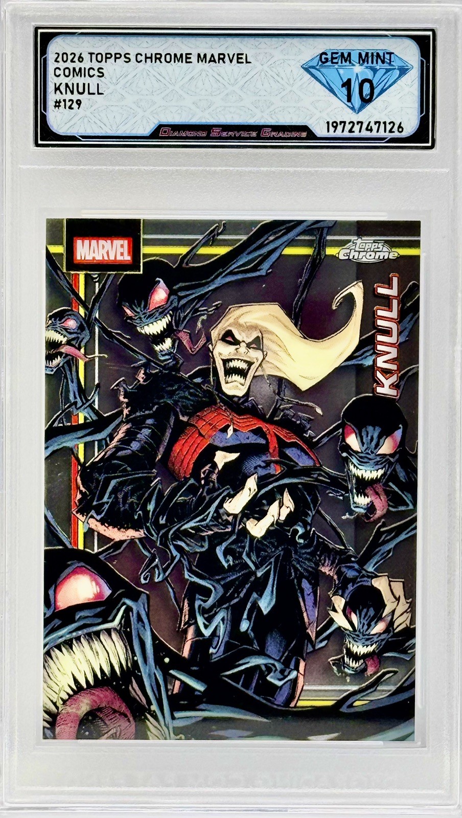 2026 Topps Chrome Marvel Comics #129 Knull DSG 10 💎 Gem Mint