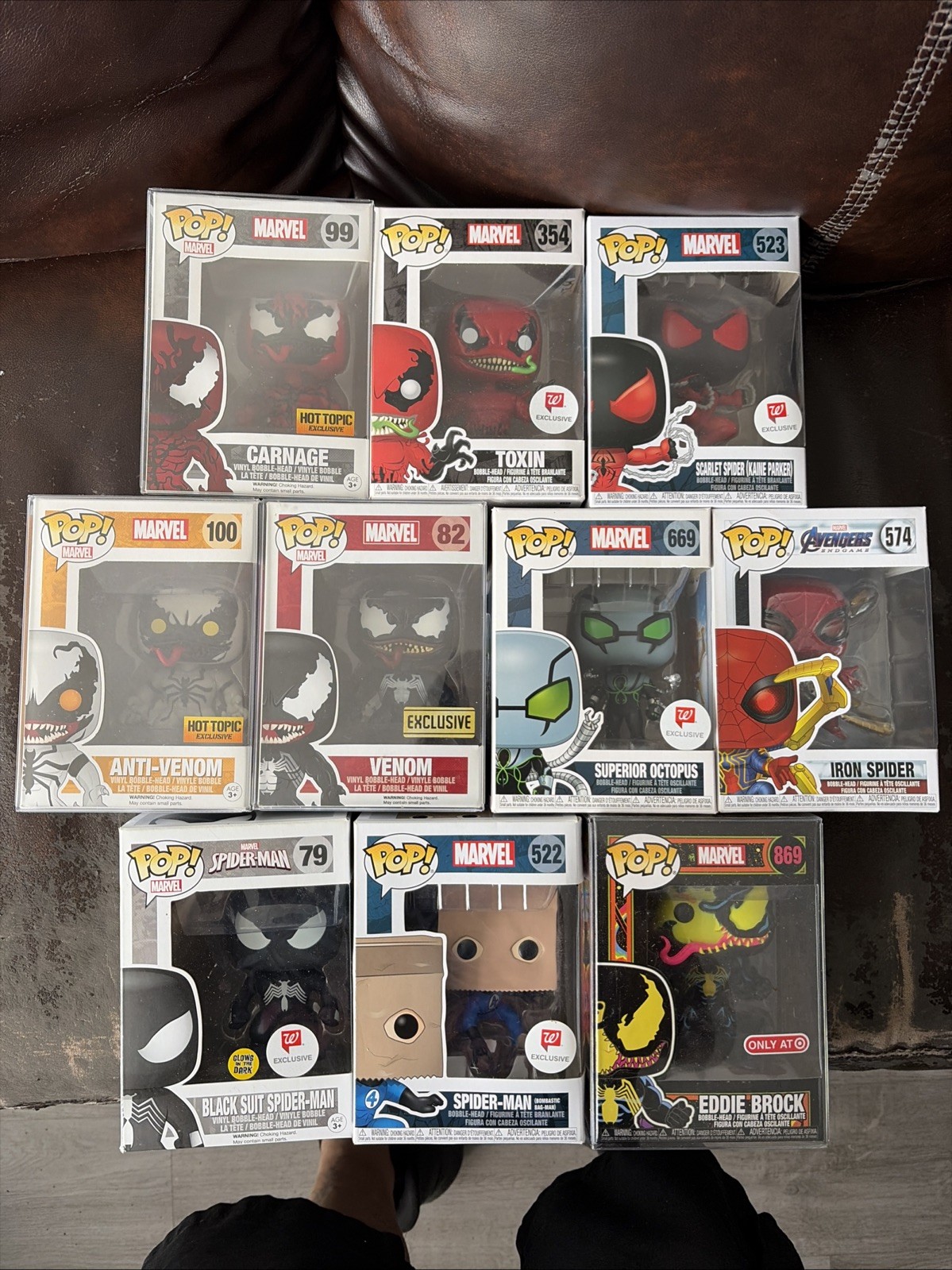 Spider-Man Funko Pop Lot Of 13 Please Look All Diff Characters From Spider-Man
