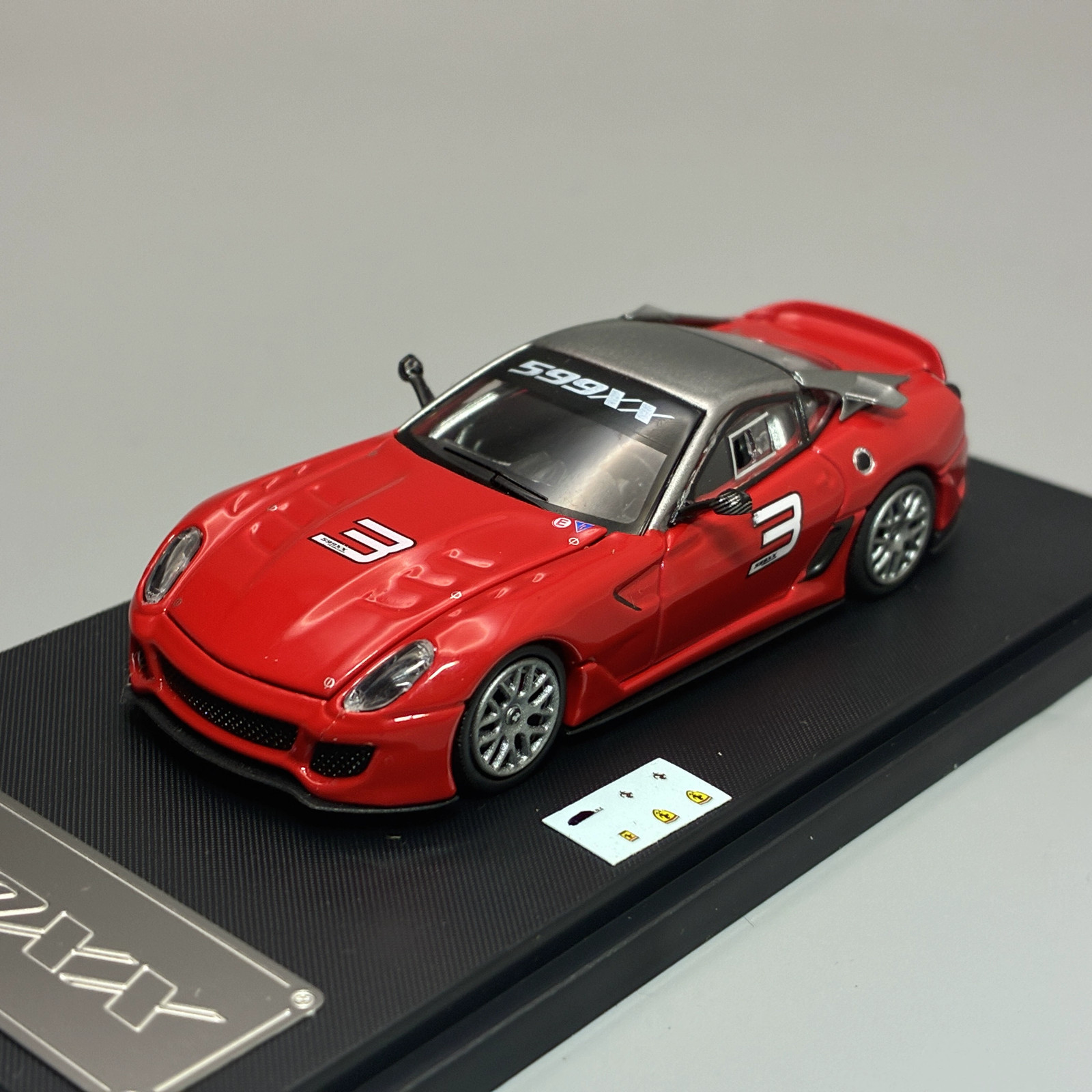 1/64 599XX Alloy Diecast Model Car, Opening Doors, Detailed Interior
