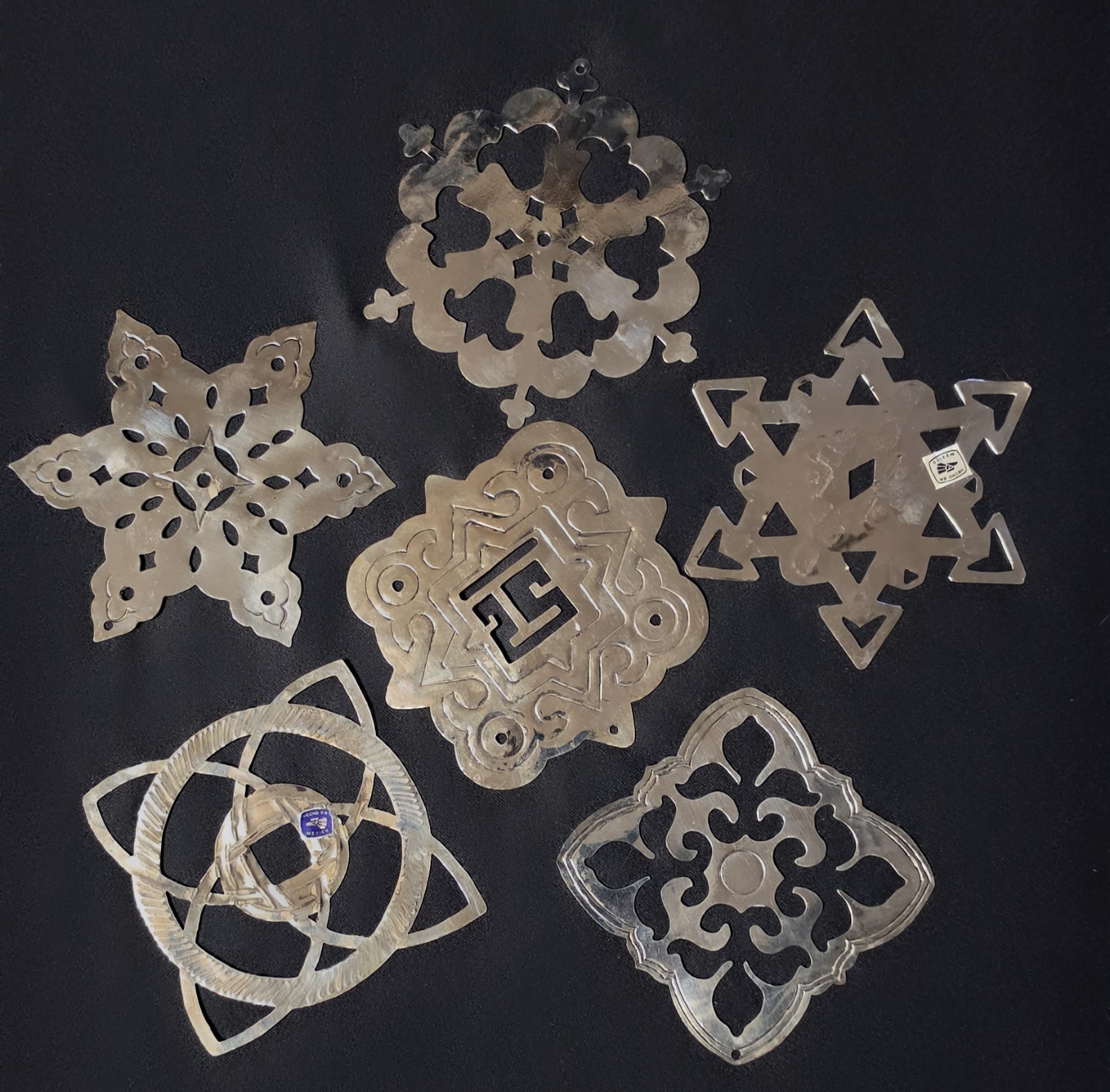 VTG MCM Mexican Cut Metal Architectural Appliques Hecho En Mexico (6)