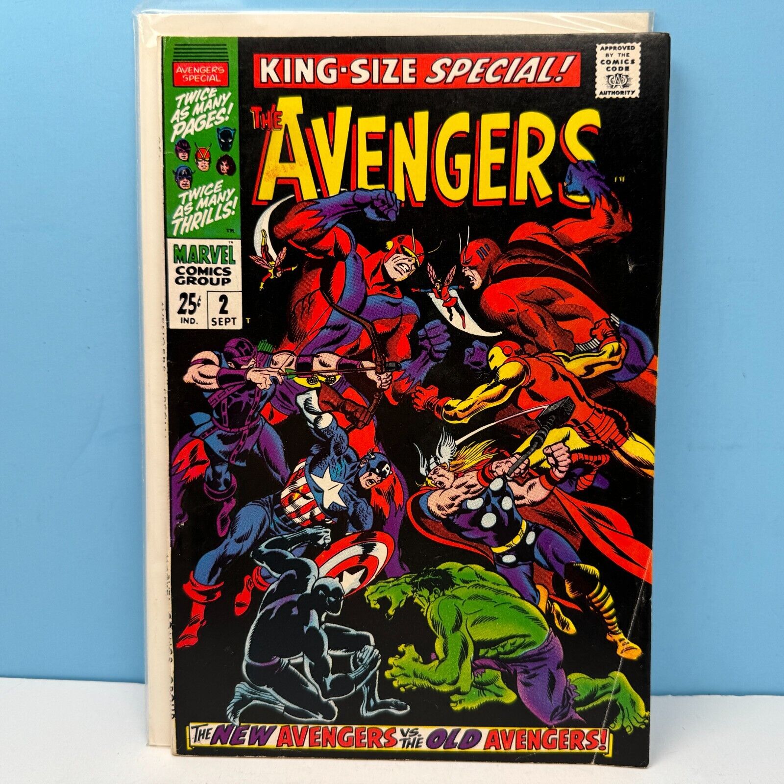AVENGERS ANNUAL #2 1ST SCARLET CENTURION JOHN BUSCEMA KING SIZE SPECIAL
